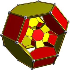 Projection of omnitruncated 5-cell in 3 dimensions.